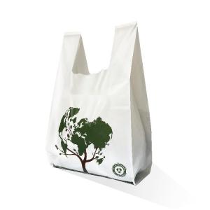 China Small Biodegradable Compostable Shopping Bags PBAT Cornstarch For Food wholesale