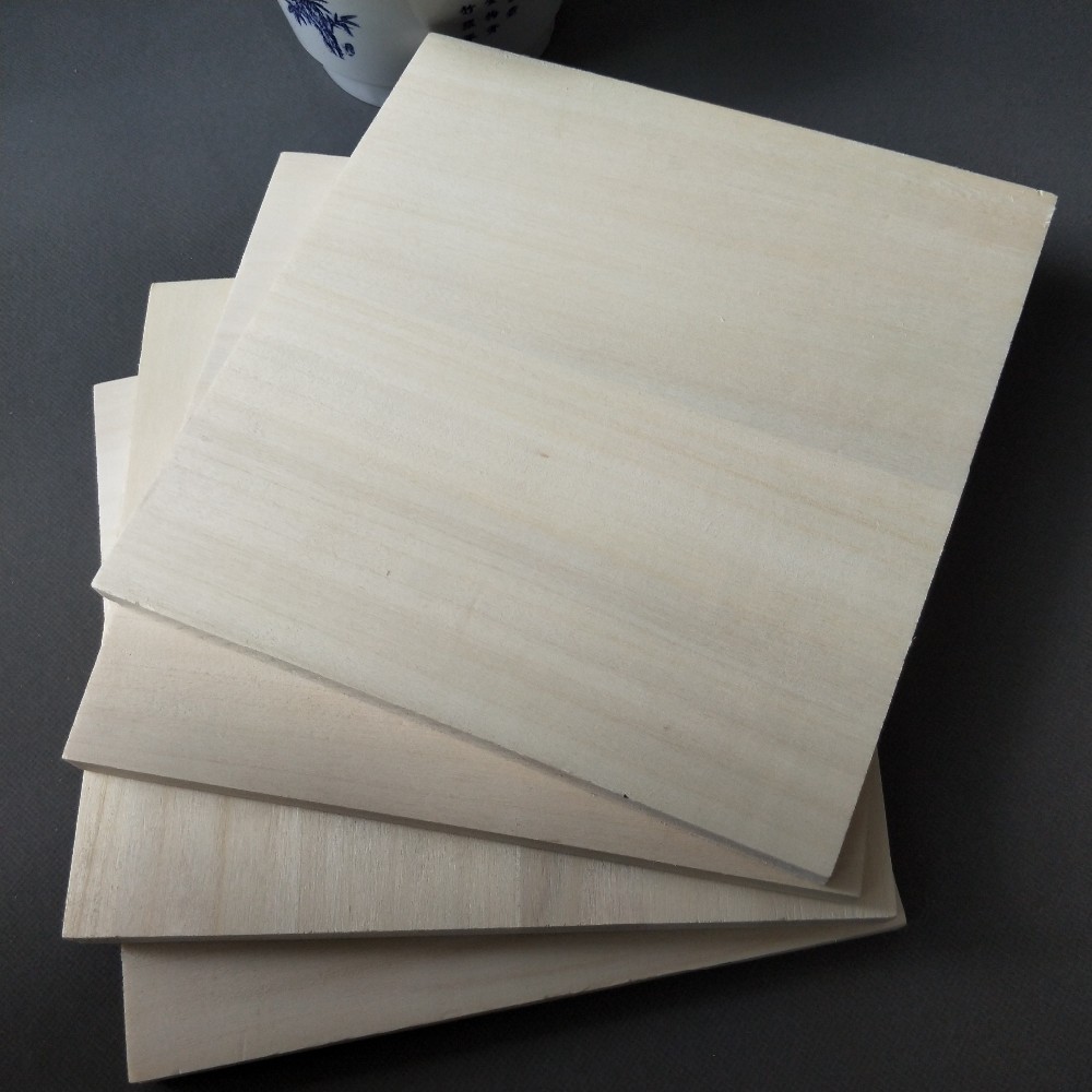 Edge Glued Solid Paulownia Wood Board With Eco Friendly Glue Customized