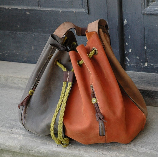 handmade leather woman handbag OVERSIZE LADYBUQ bag