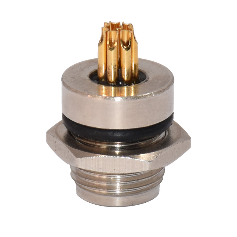 Waterproof Male Female Connector , Panel Mount Waterproof Connector With Solder
