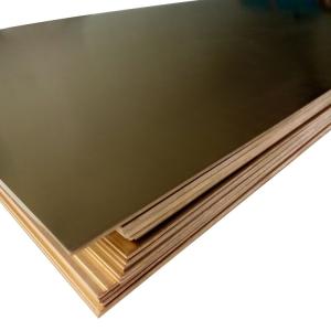 China Mill Polished Brass Stock Plate C21000 C23000 C33200 Material wholesale