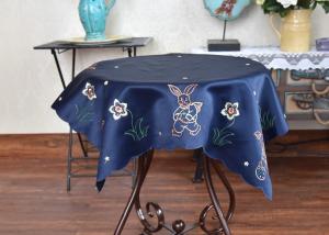 China Unique Square Decorative Table Cloths Chemical Fiber Multiple Colors Embroidered wholesale