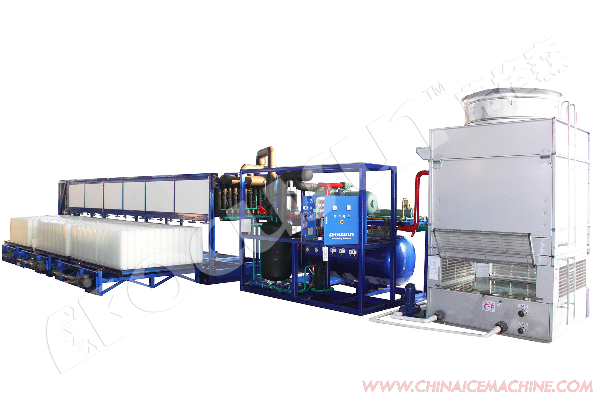 1ton/24hours-30ton/24hours Direct System Block Ice Machine with Video Technical Support