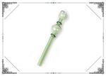 Borosilicate Glass Oil Rigs Burning Smoking Pipe Green 5.7 Inches