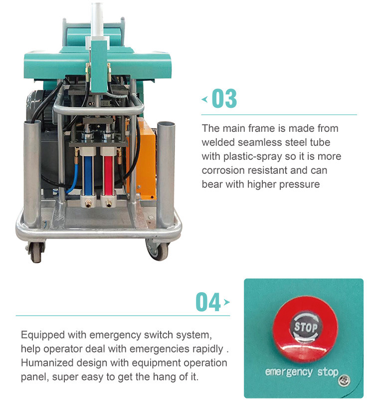 High Efficiency Hydraulic Polyurea Spray Equipment 20KW H700