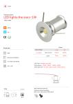 recessed Mini LED light 1W Spotlight cabinet Light LED lamps CE Rohs