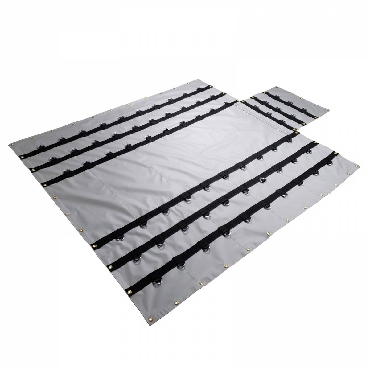10x22 Ft PVC Coated Fabric Vinyl Polyester Fabric Dump Truck Trailer Mesh Tarp With Grommets
