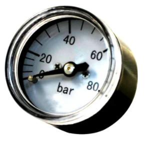 China Miniature Small Oil Pressure Gauge 0-10bar 25mm Dia 1/8&quot;Npt wholesale