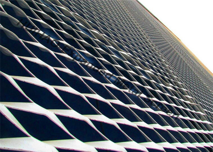 Decorative Aluminum Expanded Metal Mesh For Building Facade Or Ceilings Tiles