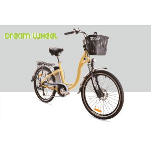 36V 250W Urban Commuting E Bike 26 Inch Aluminum Frame