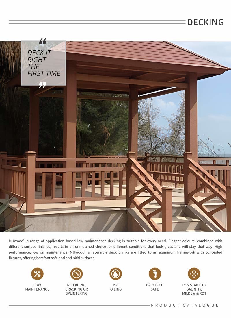 Custom WPC Pergola Waterproof Modern Wood Pergola Low Maintenance