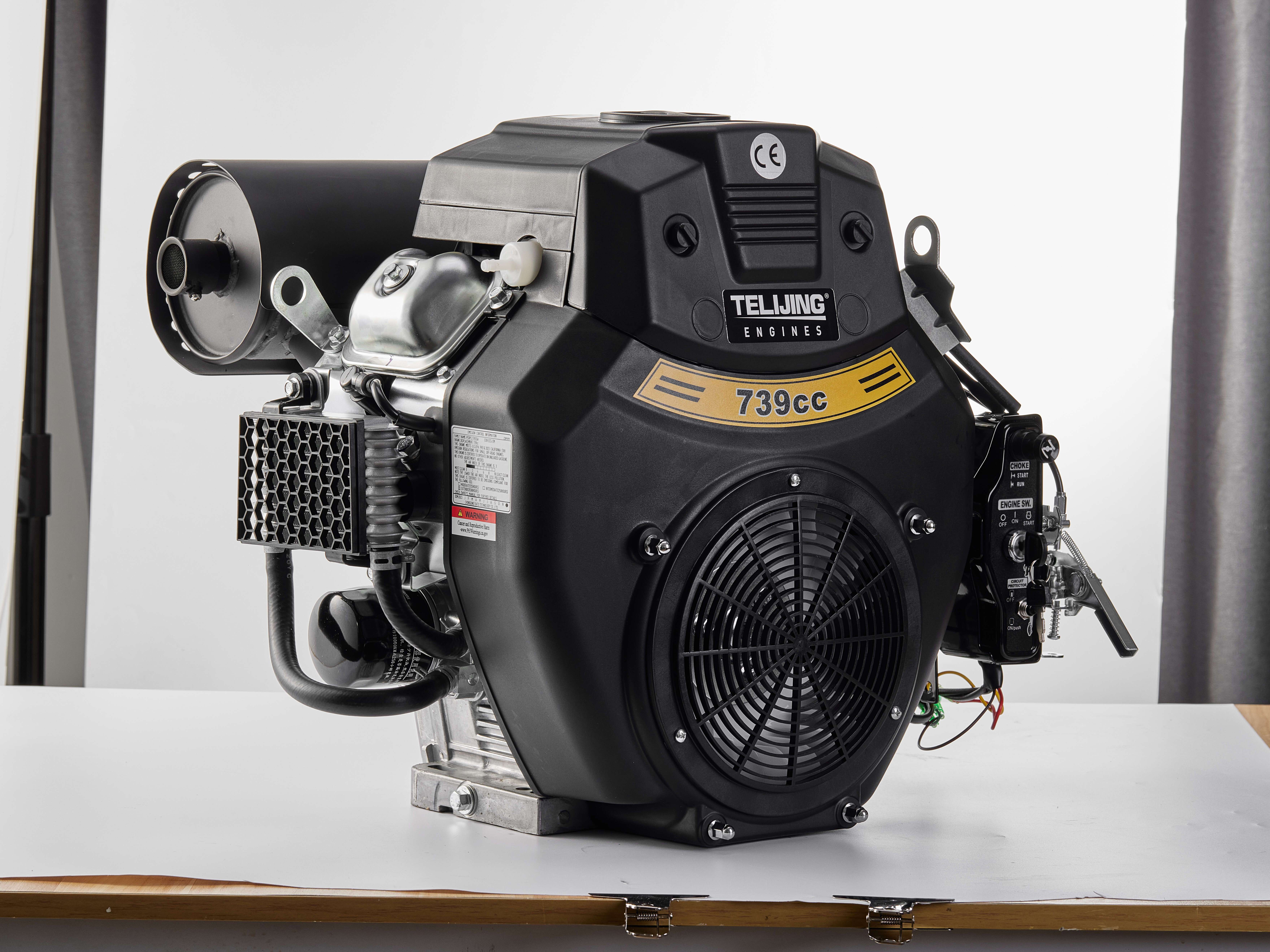 Portable Jet TJ740 Rato 744cc 2 Cylinder Gasoline Engine with Forced Cooling and Design