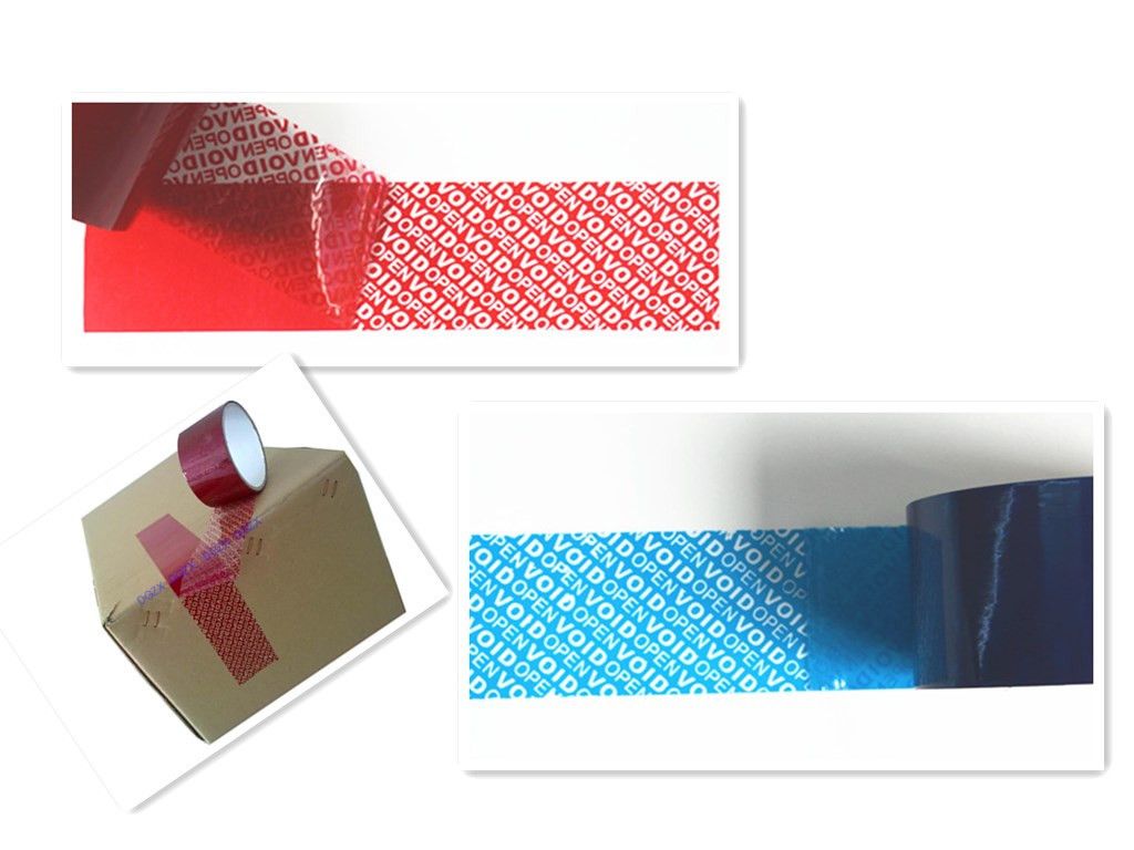 Personal Blank Safety Seal Tape , Tamper Evident Tape VOID Adhesive
