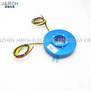 China Through Bore Pan Cake Slip Ring ID 12.7mm 0.5'' Silver Plated Copper Lead Wire wholesale