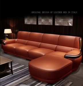 China High End Nordic Style Leather Sofa Multi Seater For 5 Star Hotel / Home wholesale