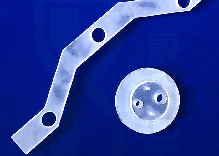 Cnc Machined Fused Quartz Parts Frosted Surface 450mm