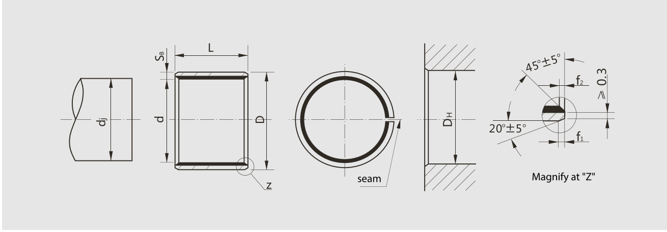 Self Lubricating Bushing Plain Bearings 