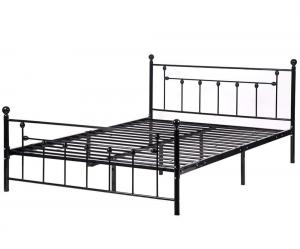 China 3FT 3500 Pounds Black Metal Double Bed Iron Metal Bed Frame wholesale