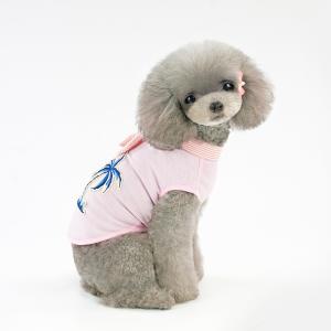 China Hawaiian Aloha Coconut Tree Embroidery Small Animal Dog clothes wholesale