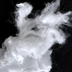 China Non Woven White Color Bicomponent Polyester Fiber Side By Side 2D×38mm wholesale