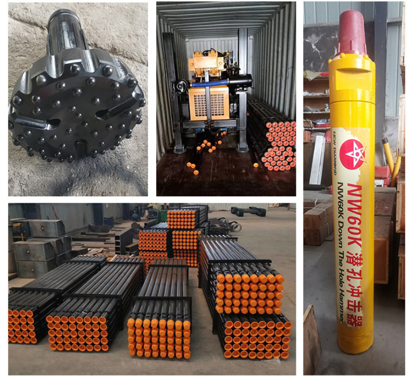 Large Deep Drilling 105mm Pneumatic Borewell Machine