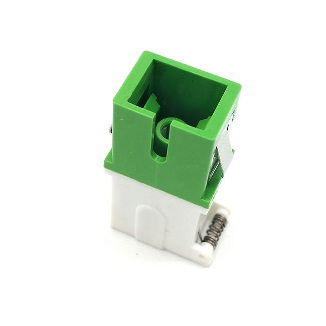 High precision SC/APC Shutter cover fiber Optic Adapter, Fiber Optic Fast Connector Ease Installation