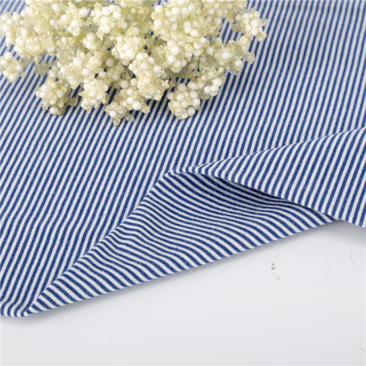 Wear Resistant Yarn Dyed Stripe Fabric , Winter Cotton Striped Material Fabric