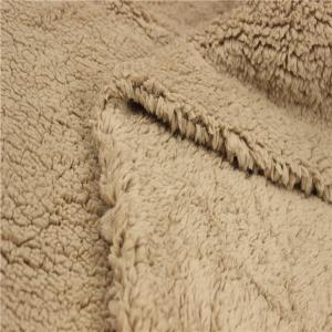 China sherpa hoodie lamb fur knitting fleece fabric wholesale