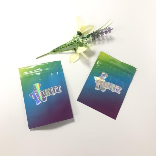 Aluminum Foil Herbal Incense Packaging k Mylar Foil Runtz Bag With k
