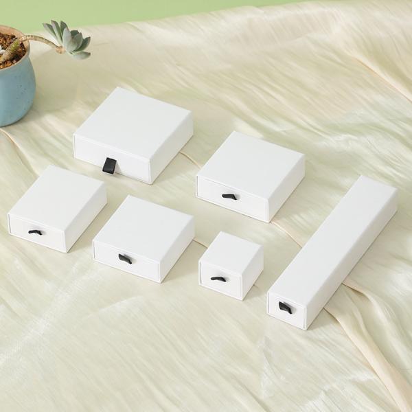 Custom Logo Size Luxury Sliding Box with Ribbon Cord Gift Jewelry Box Set Drawer Box