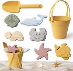 Silicone Educational Toys Bucket Molds Set Kids Beach Silicone Sand Toys