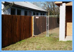 China Vinyl Residential Chain Link Security Fence Steel Wire Property Boundary wholesale