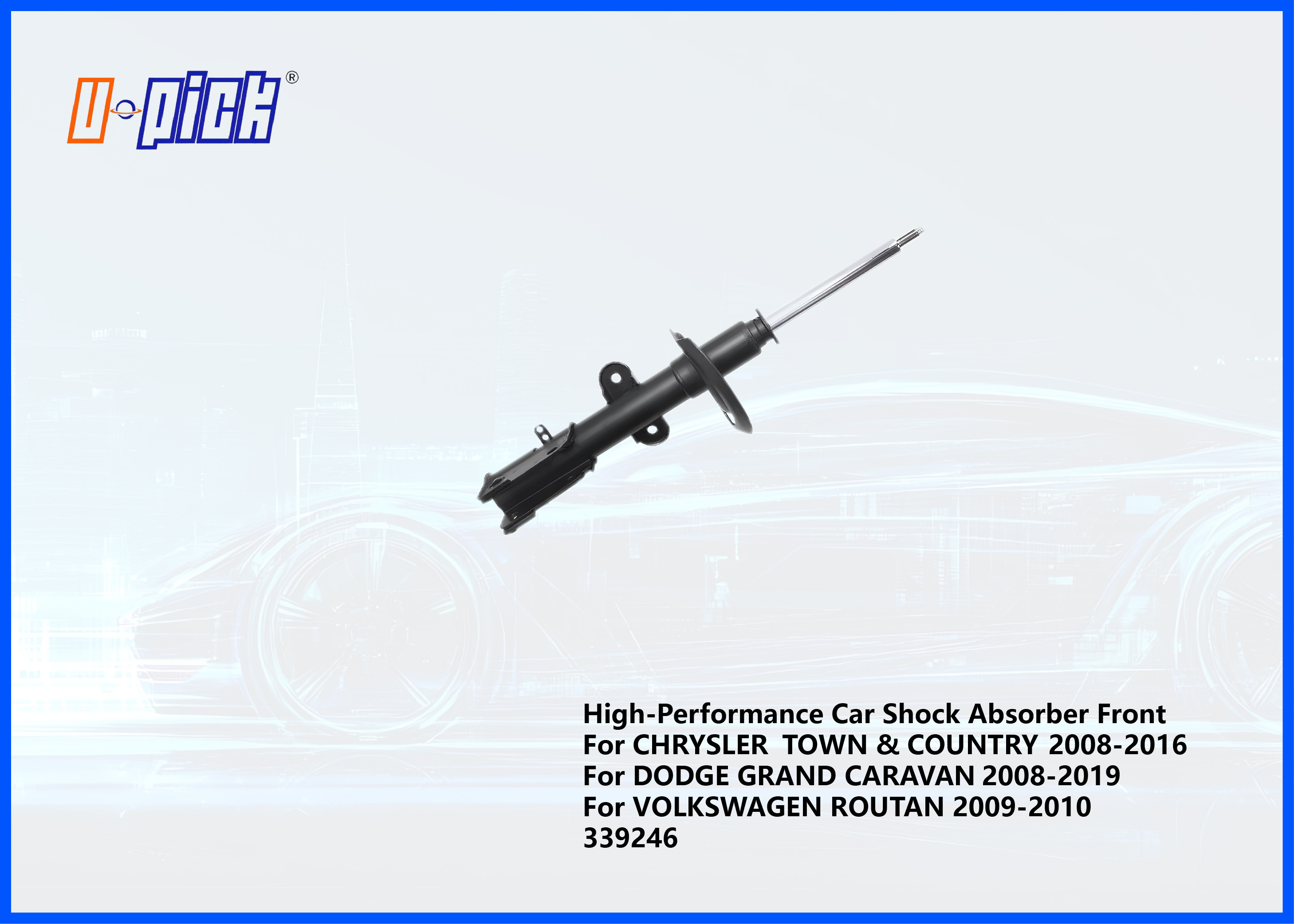High-Performance Car Shock Absorber Front For CHRYSLER TOWN & COUNTRY 2008-2016 DODGE GRAND CARAVAN 2008-2019 VOLKSWAGEN ROUTAN 2009-2010 339246