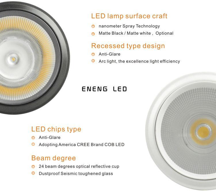 high lumens E2712W dimmable led par30 spot light with cob led led par30 light Track lamp to Replace 45W metal halide