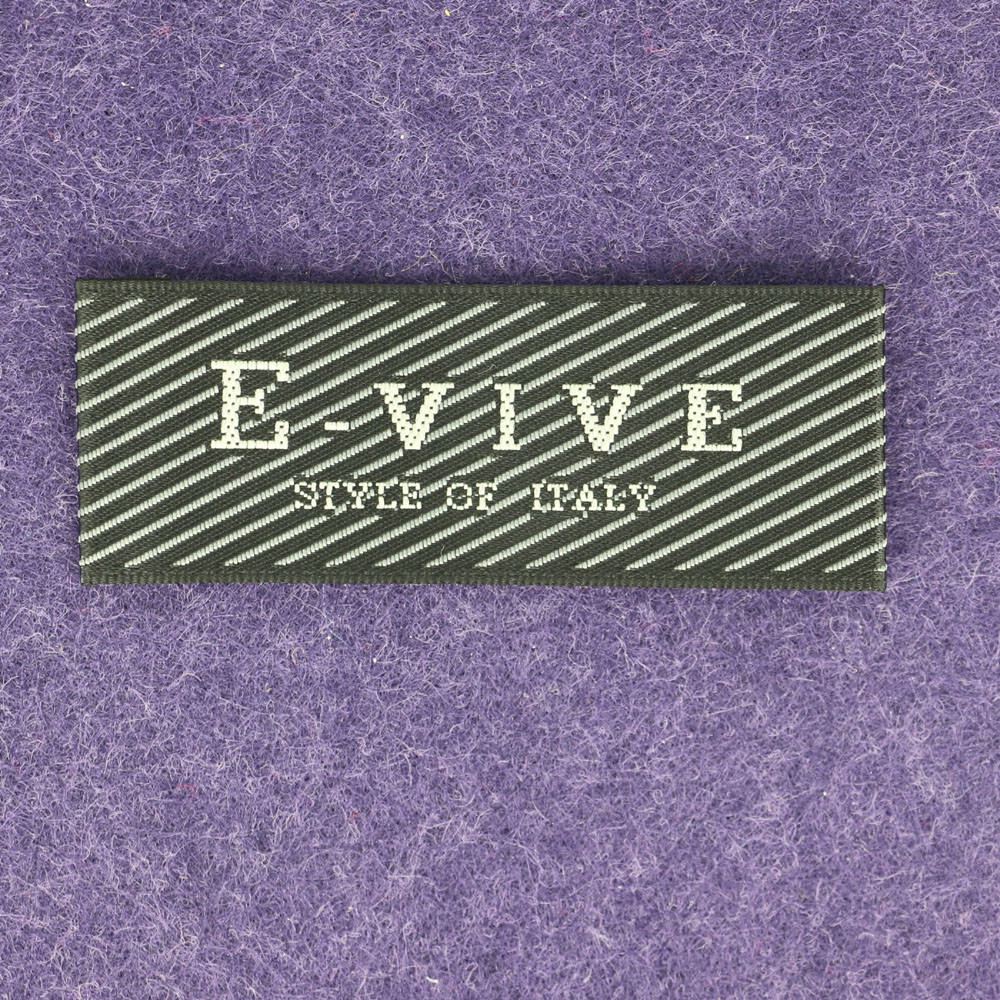 End Fold Woven Sew On Clothing Labels For Garment Heat Cut Neck Tag