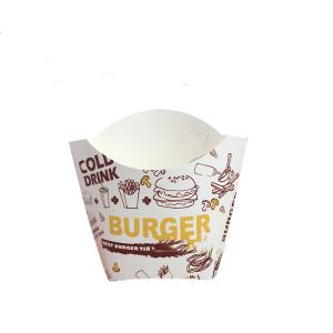 China Cardboard Food French Fries Packaging Box Takeaway Disposable Container wholesale