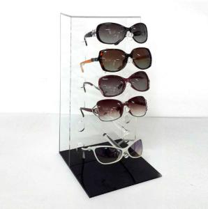 China Su6 Pair Acrylic Eyeglass Display Stand , Retail Show Sunglasses Wall Rack wholesale