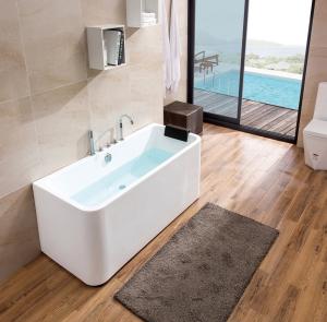 China Modern Design Freestanding Acrylic Bathtub / Stand Alone Jacuzzi Bathtub wholesale