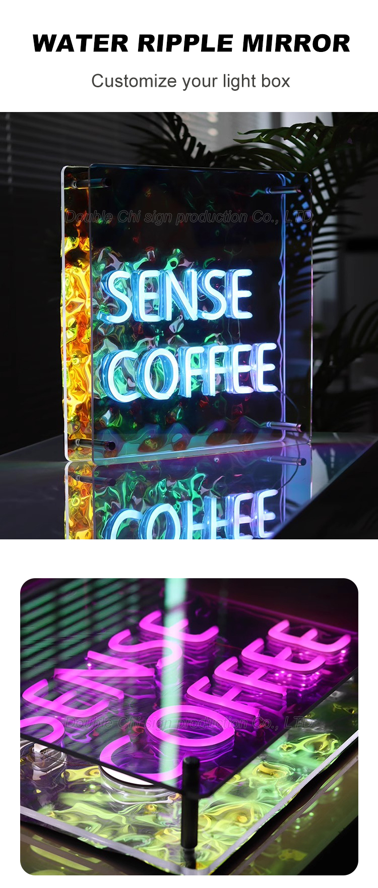 Mini Luminous Character 3D Billboards Infinity Mirror LED Letters with Wireless Channel