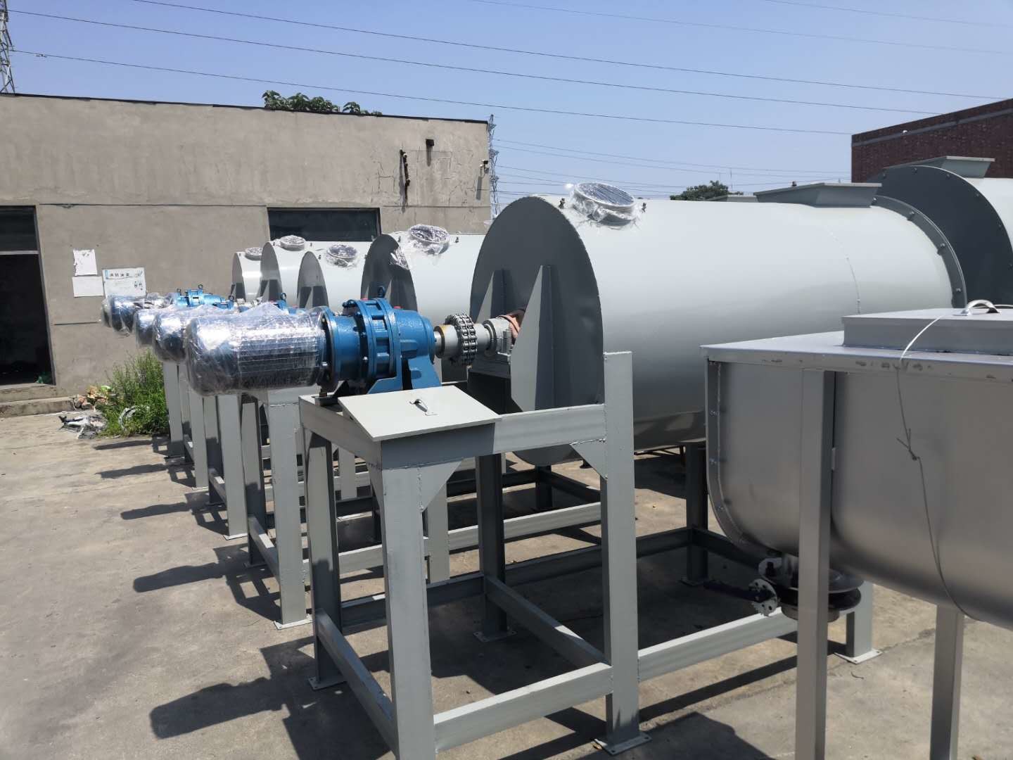 Wall Putty Ribbon Blender Mixer Multi Purpose For Dry Mixing White Cement Lime