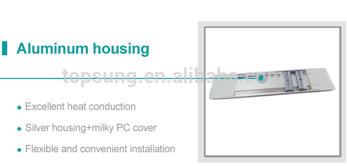 Ip65 5f 60w Aluminum alloy with PC cover waterproof tri-proof led linear light for office