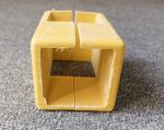 Yellow Hollow Fiberglass Tube 90 Degree Elbow Pipe Tube FRP Fittings for