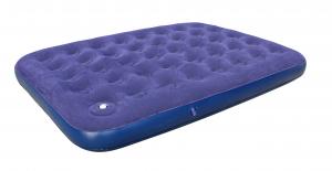 China PVC Double Flocked Airbed 191x137x22cm Twin Bed Air Mattress 300kg max wholesale
