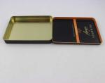Tinplate Black Cigarette Tin Box CYMK Printing Thickness 0.2mm