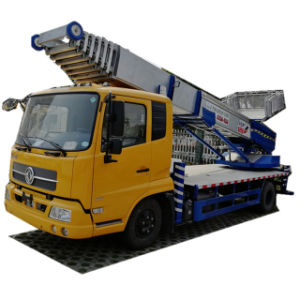 Truck Mounted Telescopic 38 Meter Platform Ladder (Ladder Truck For House Moving Goods Lift and Download Basket)