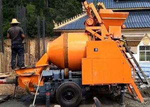 China Mobile Trailer Mounted Concrete Mixer Pump Large Capacity For Construction wholesale