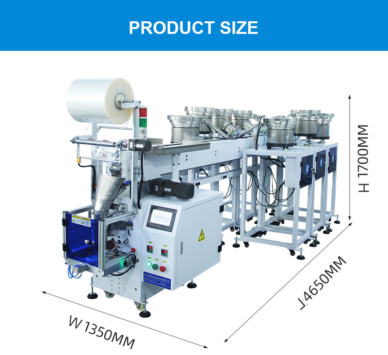 Semi-automatic Manual Placement Filling Screws Bolts Small Parts Hardware Packaging Machine