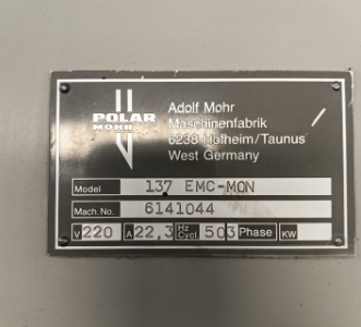 Polar 115 137 Cutter Guillotine Cutter Machine Paper Cutter Blade for Precise Cutting