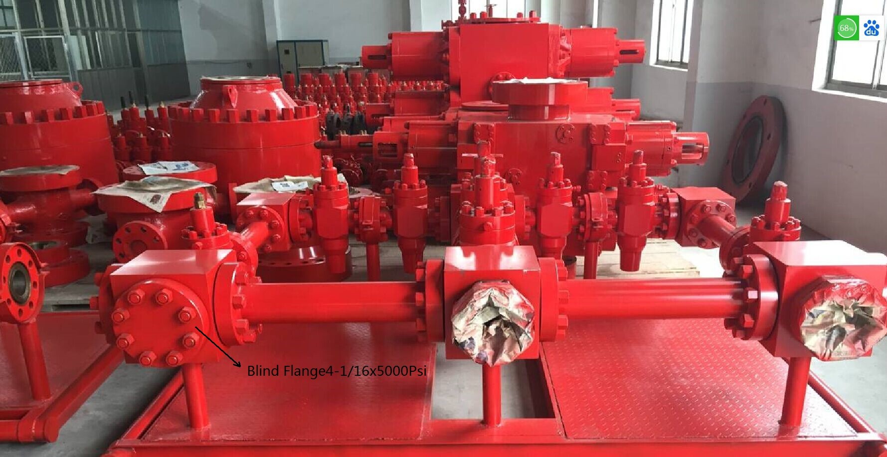 Oil Wellhead Manifold / High Pressure Hydraulic Manifold 3 1/8" X 5000psi