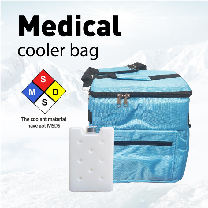 Medication Insulated Soft Cooler Bag Diabetic 15L Cold Box And Vaccine Carrier